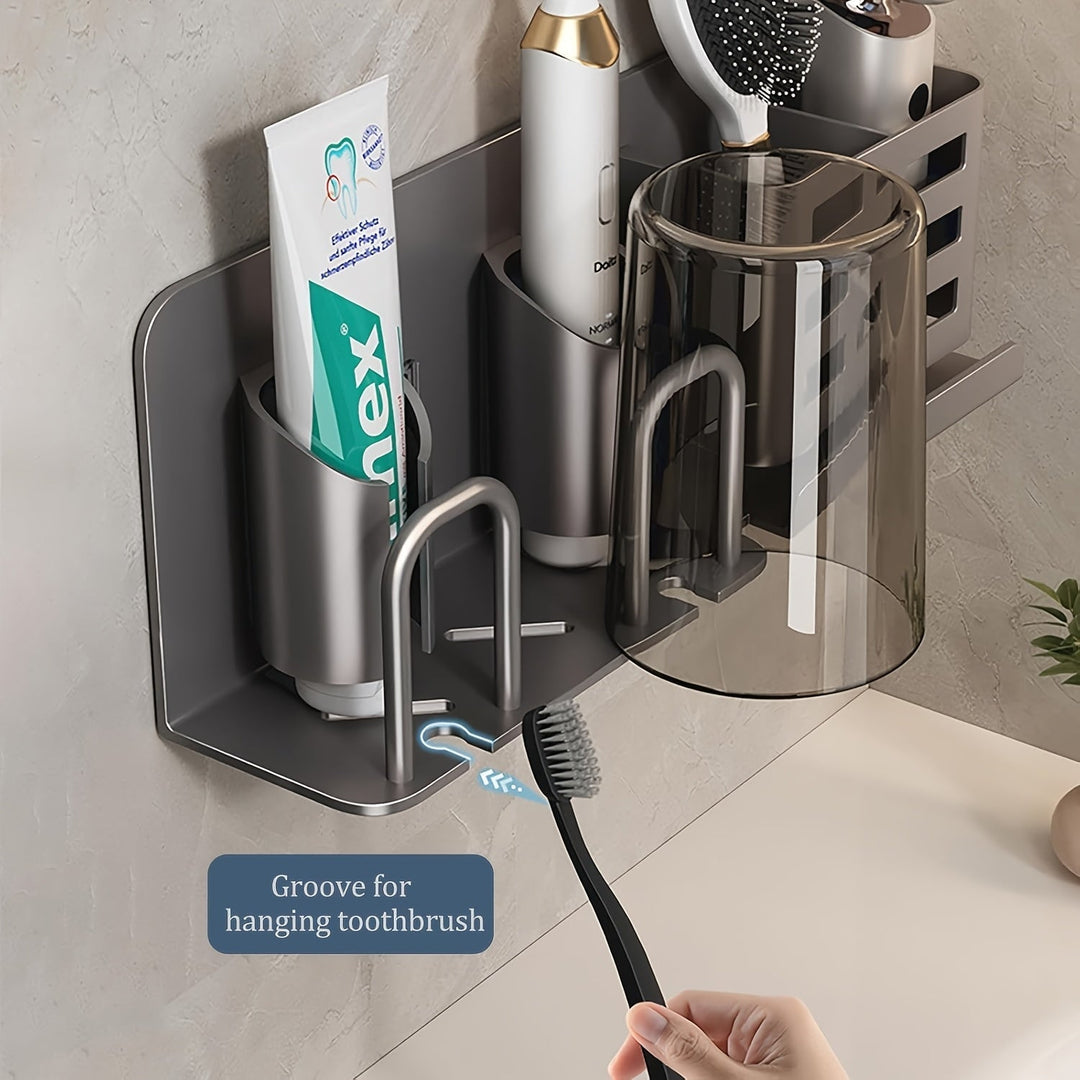 Wall-Mounted Electric Toothbrush Holder – Aluminum